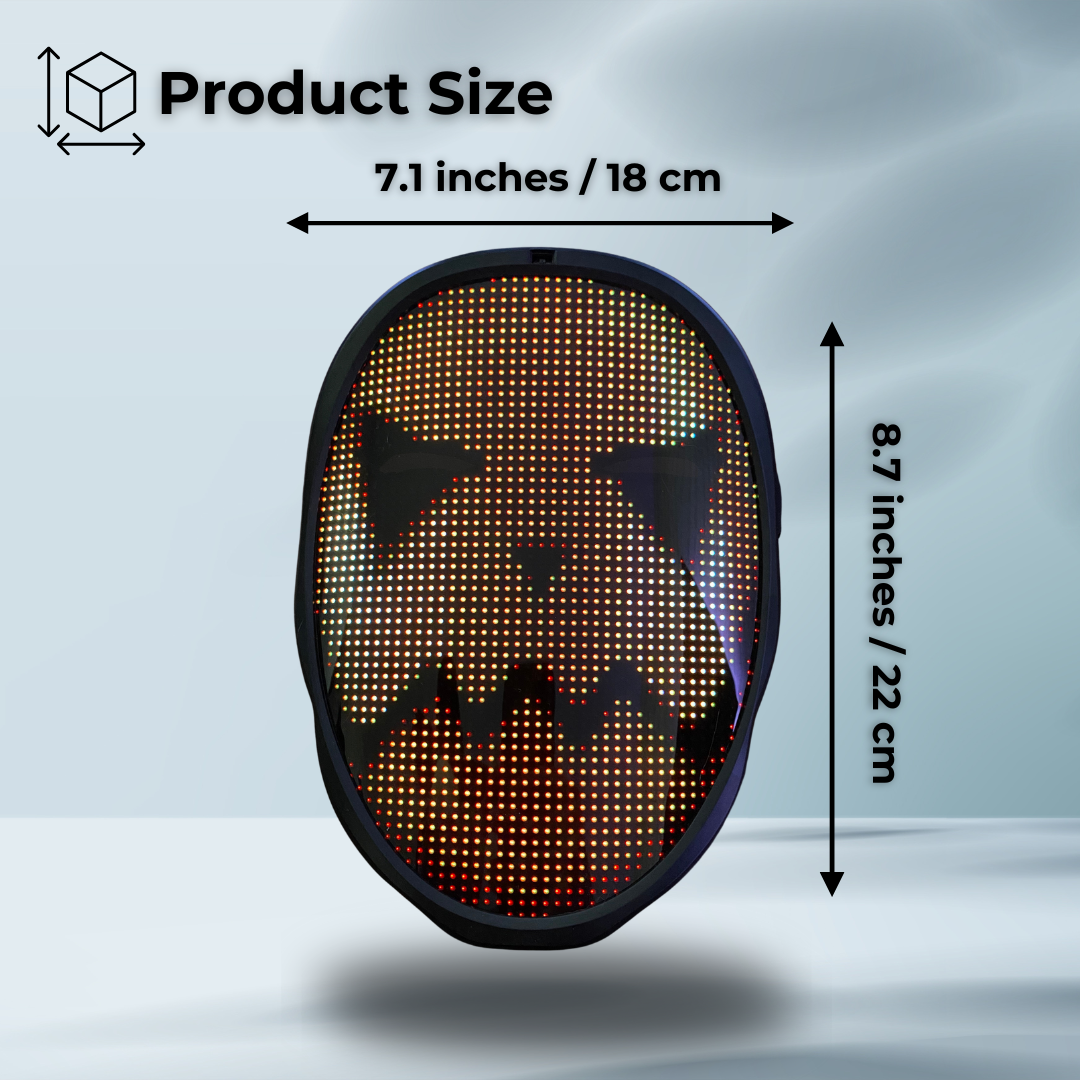 FaceShift Pro - Customizable Bluetooth LED Mask
