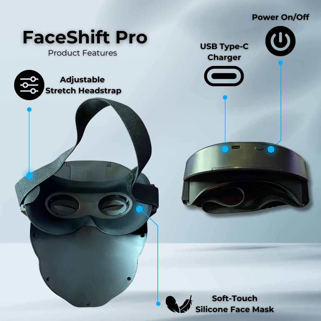 FaceShift Pro - Customizable Bluetooth LED Mask